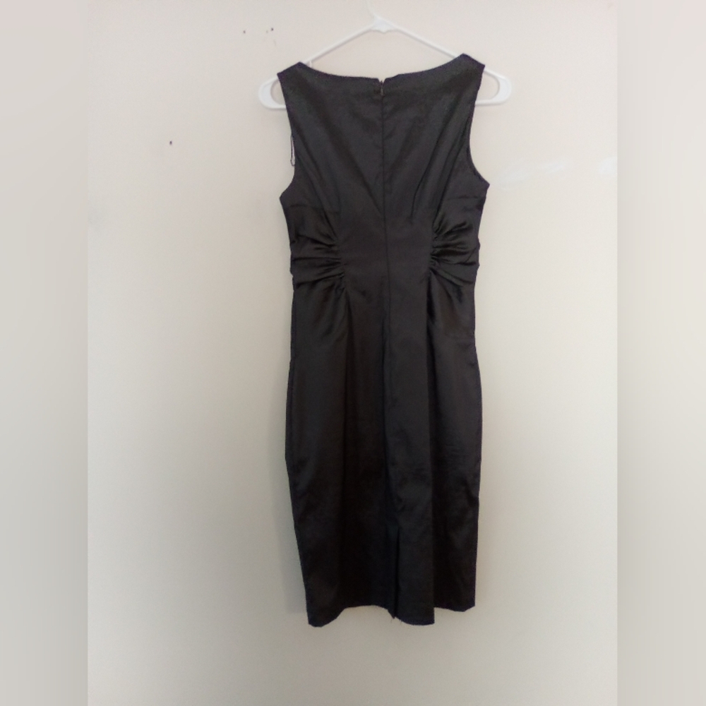 ADRIANNA PAPELL Elegant Black Sleeveless Dress SIZE 4 - Picture 6 of 6